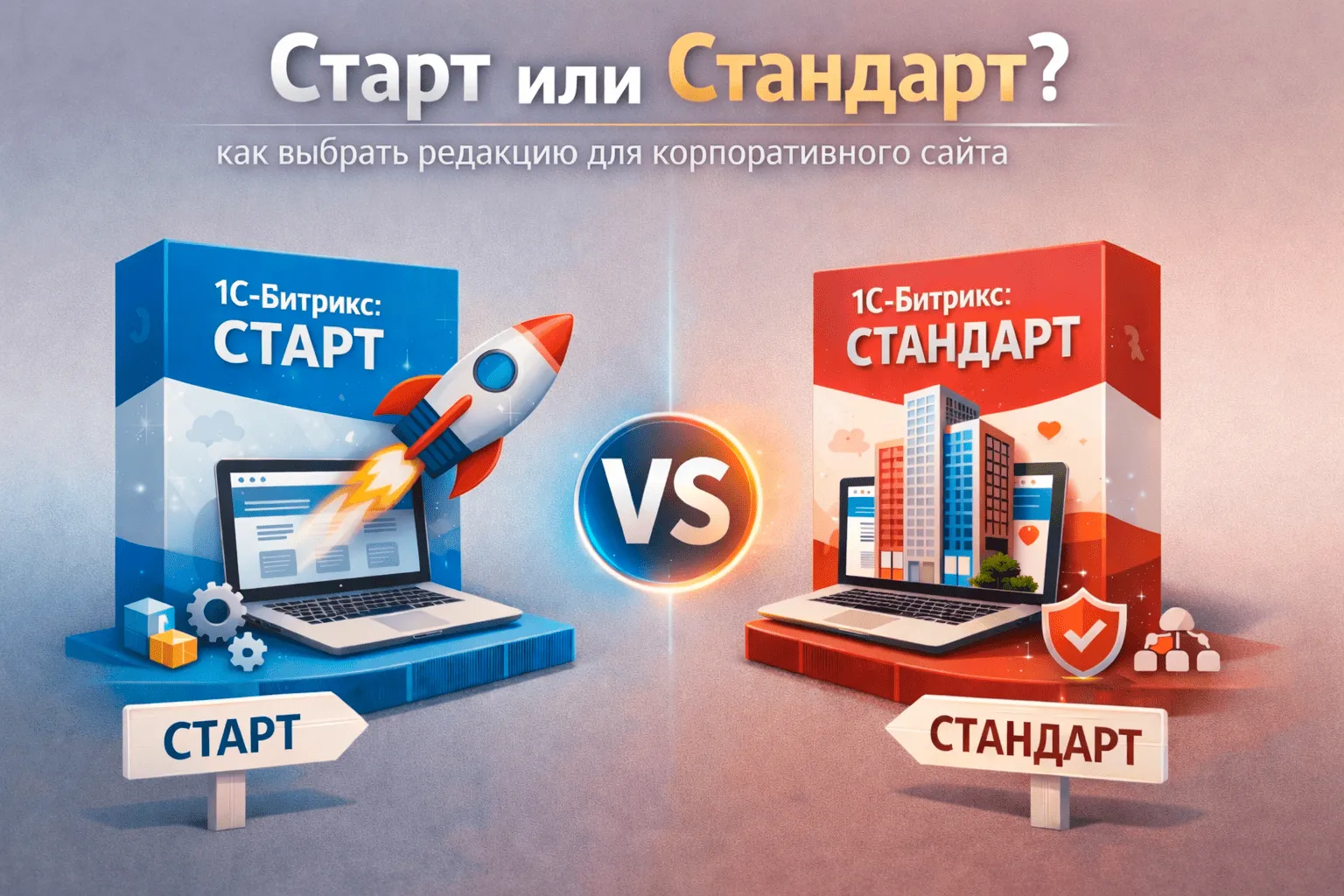 Старт или Стандарт: как выбрать редакцию для корпоративного сайта в Санкт-Петербурге