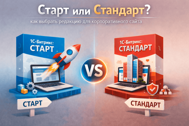Старт или Стандарт: как выбрать редакцию для корпоративного сайта